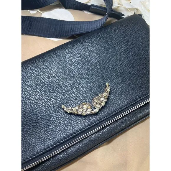 Zadig & Voltaire Rock Clutch Black Leather - Picture 3 of 13